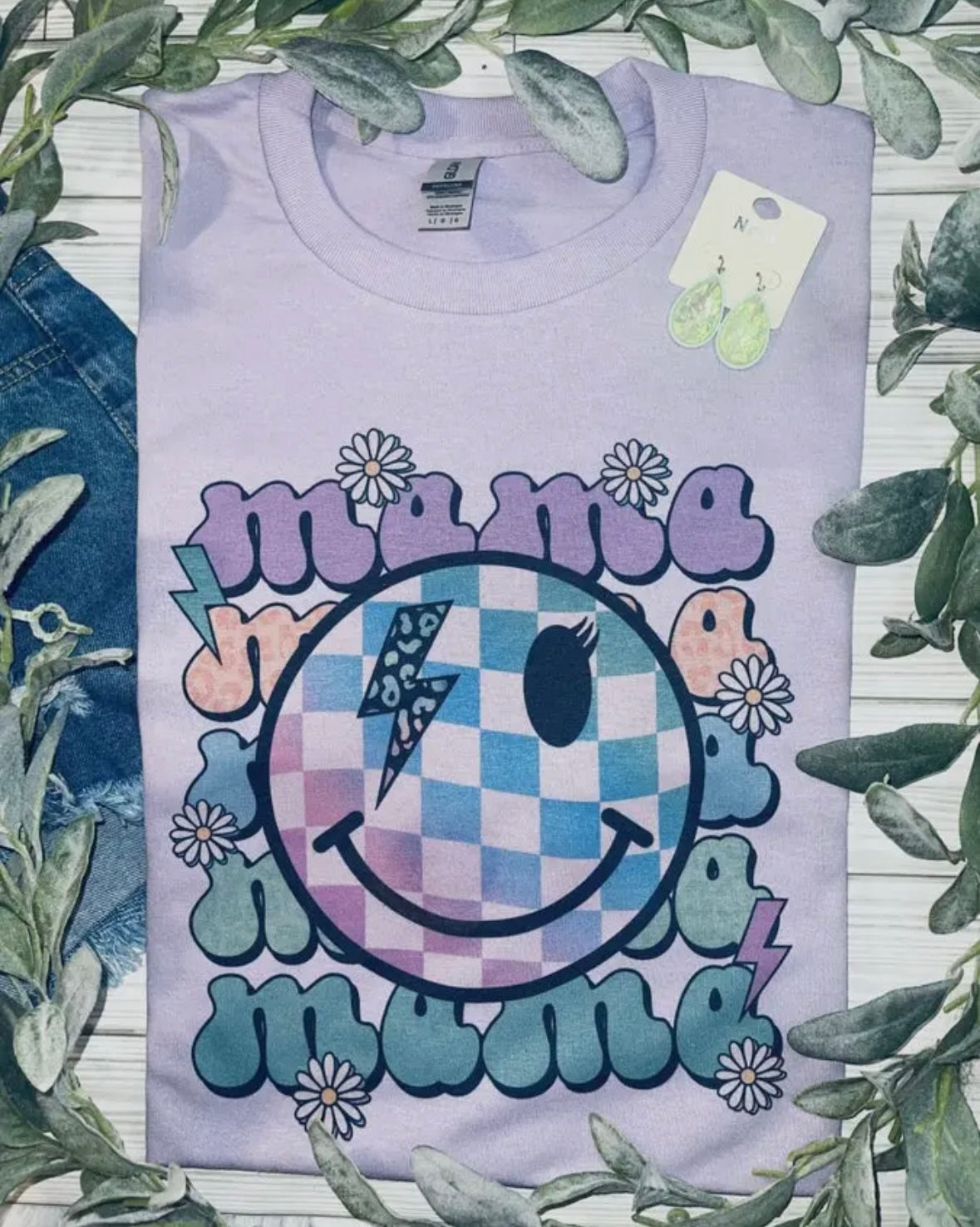 Mama purple tee