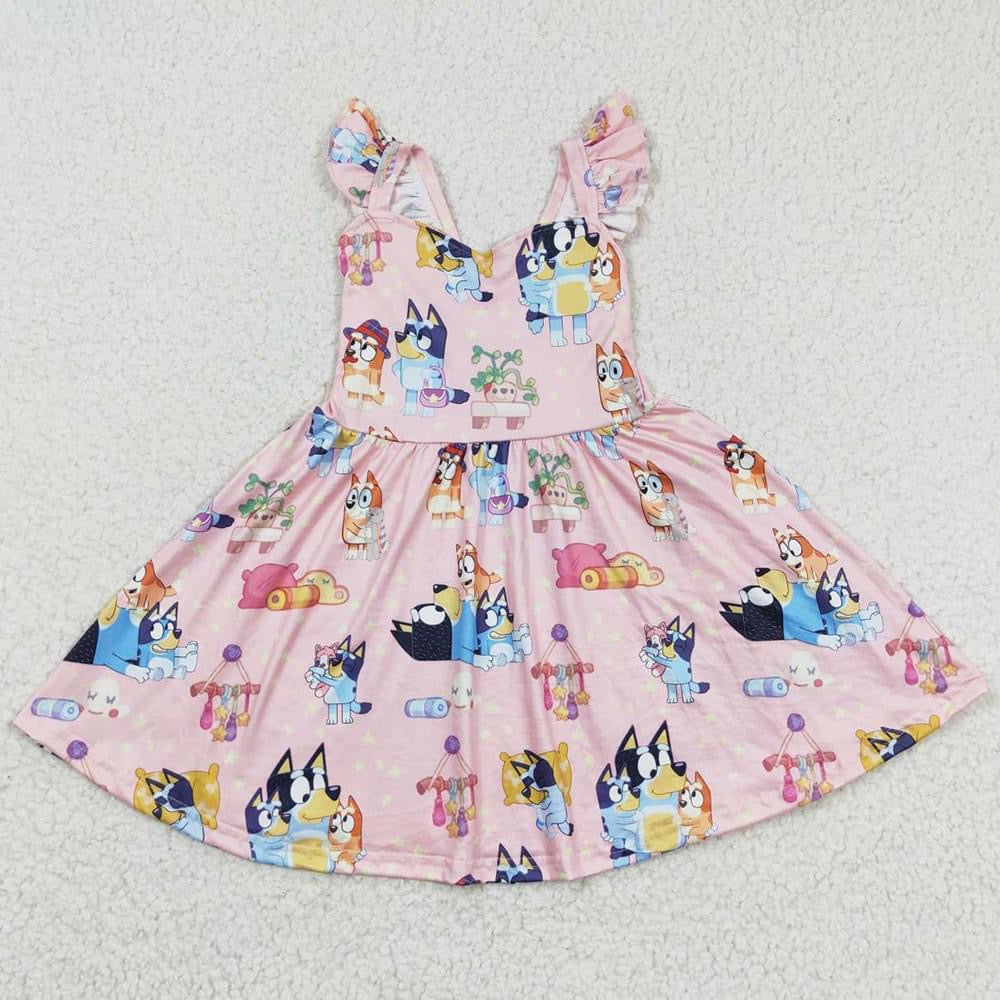 PINK BLUEY DRESS