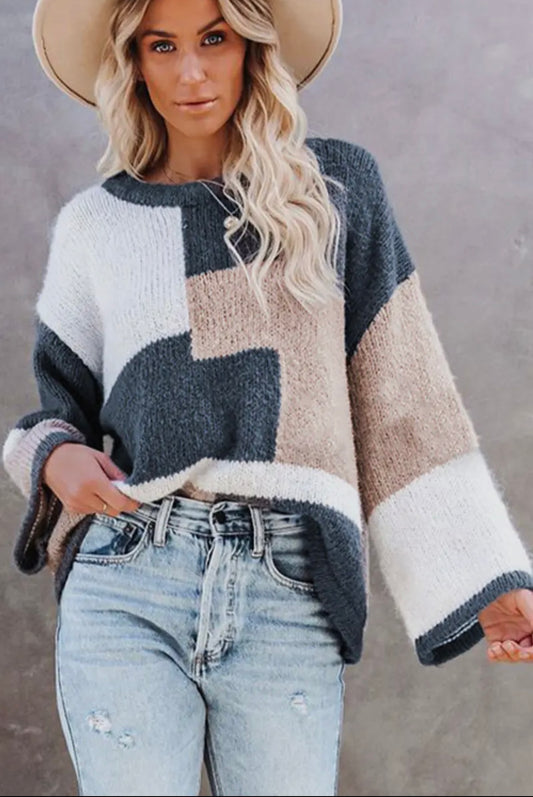 The multiple color sweater