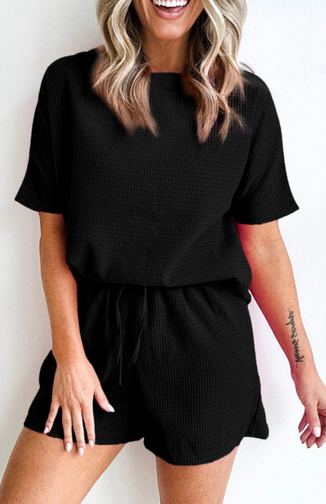 Black Set Knitted