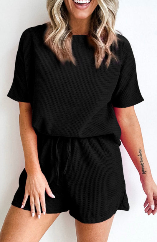 Black Set Knitted