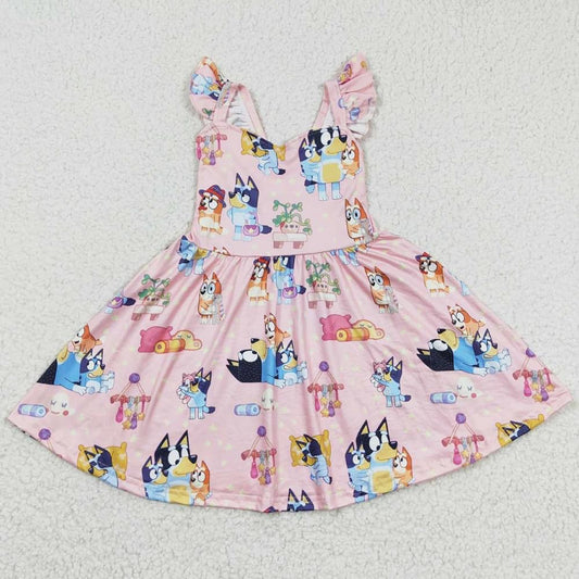 PINK BLUEY DRESS